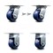 Service Caster 4 Inch Solid Poly Caster Set with Ball Bearing 2 Swivel Lock and 2 Rigid SCC SCC-35S420-SPUB-BSL-2-R-2 - alternate 1